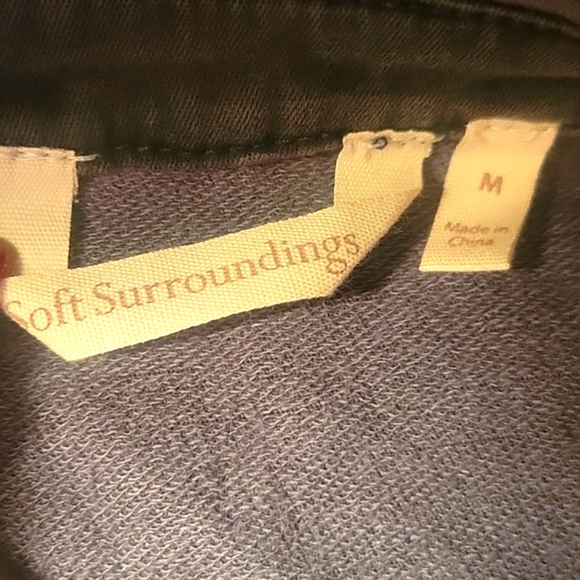 Soft Surroundings Gray Denim Jacket/Dress, Size: M - Picture 8 of 9